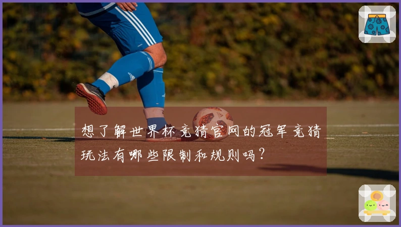 想了解世界杯竞猜官网的冠军竞猜玩法有哪些限制和规则吗？